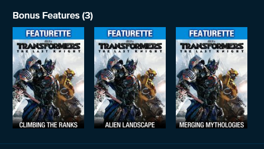 Transformers: The Last Knight UHD Vudu Digital Code (2017)
