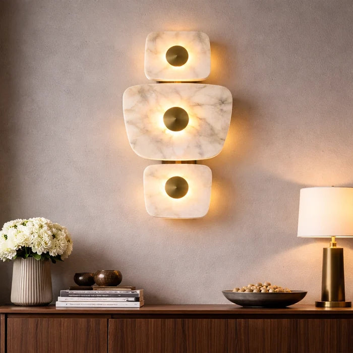 Trivona Marble Halo Wall Light