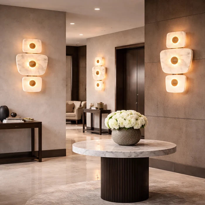Trivona Marble Halo Wall Light