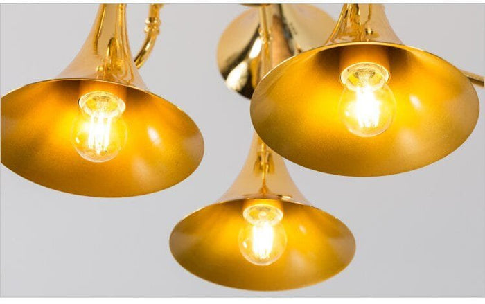 Trumpet Stainless Steel Chandelier