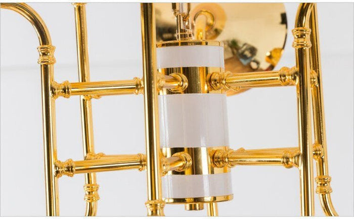 Trumpet Stainless Steel Chandelier