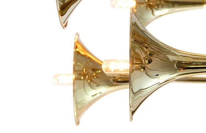 Trumpet Stainless Steel Chandelier