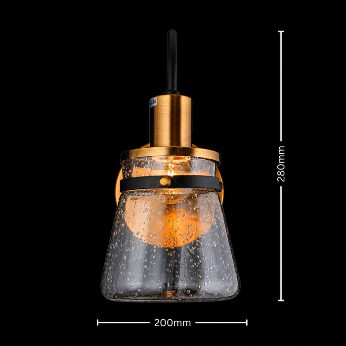 Twilight Ombre Glass Modern Wall Sconce