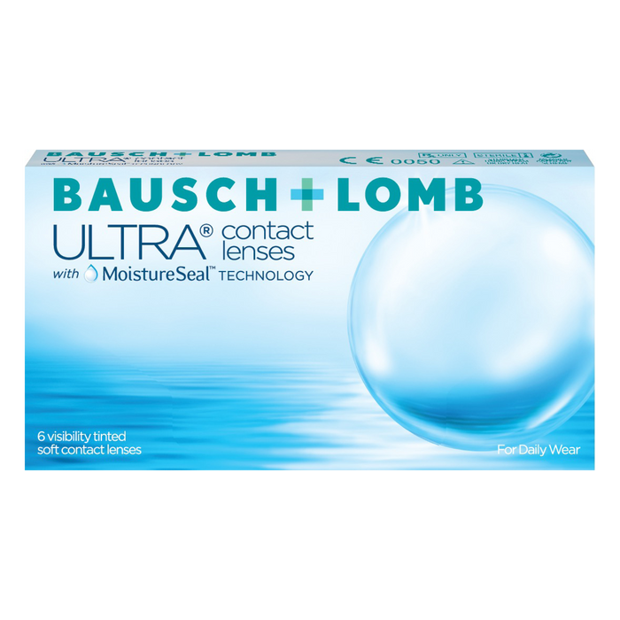 Box of Bausch & Lomb Ultra monthly contact lenses