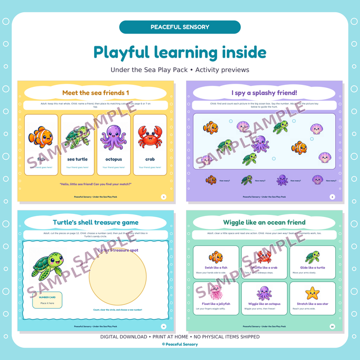 Under the Sea Play Pack