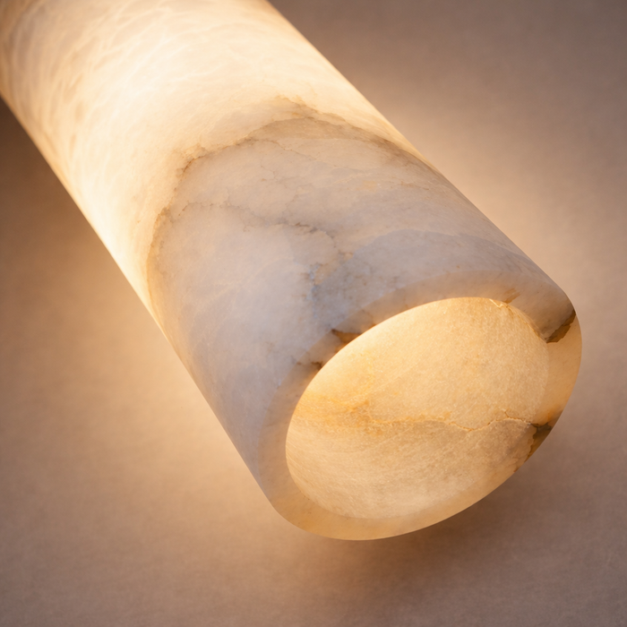 Veloria Marble Cylinder Pendant Light