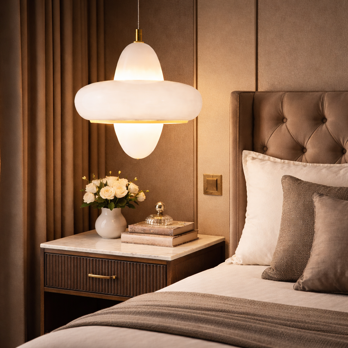 Veloura Haloform Opal Pendant Light