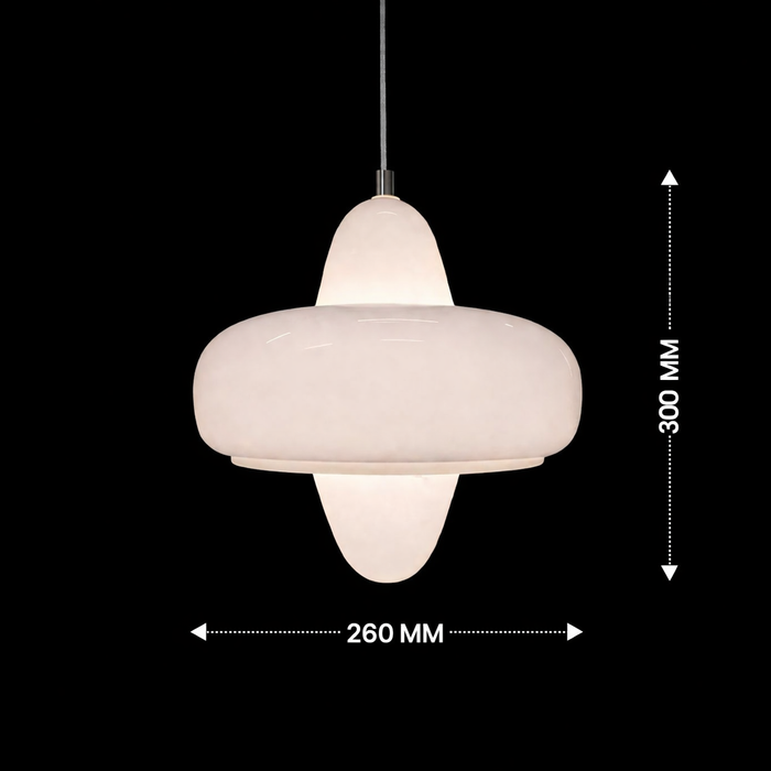 Veloura Haloform Opal Pendant Light