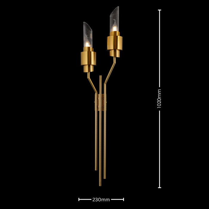 Vertex Glow Contemporary Dual Sconce