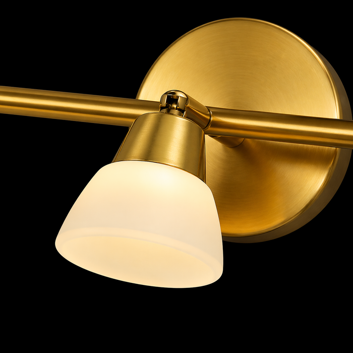 Vespera Brass Triple Wall Lamp
