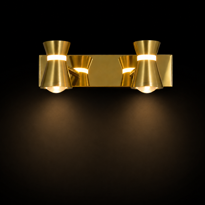 Vespera Duo Gold Mirror Lamp