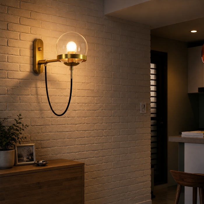 Vespera Halo Modern Luxury Sphere Wall Lamp
