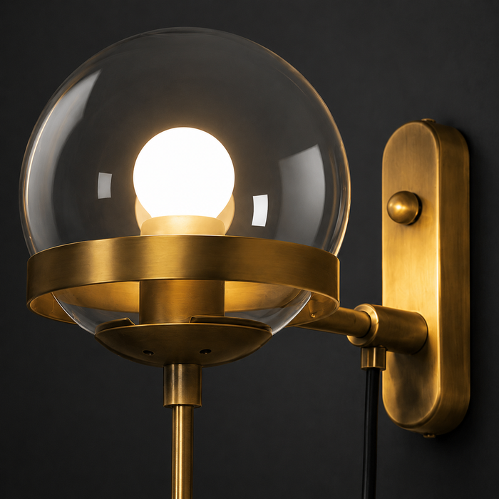 Vespera Halo Modern Luxury Sphere Wall Lamp