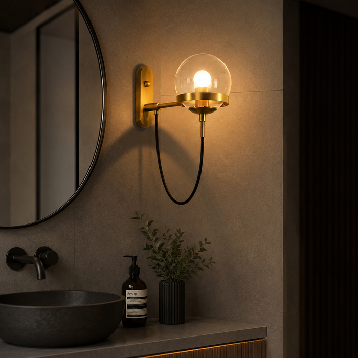 Vespera Halo Modern Luxury Sphere Wall Lamp