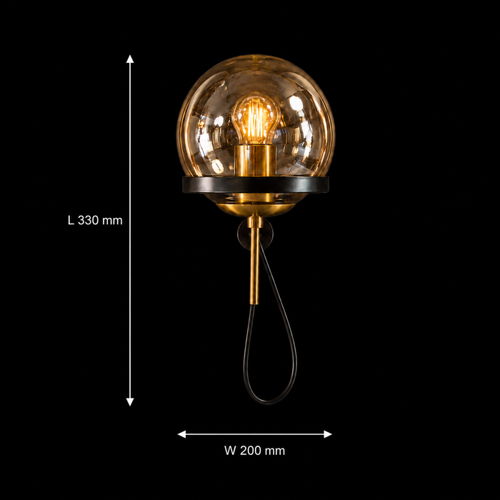 Vespera Halo Modern Luxury Sphere Wall Lamp