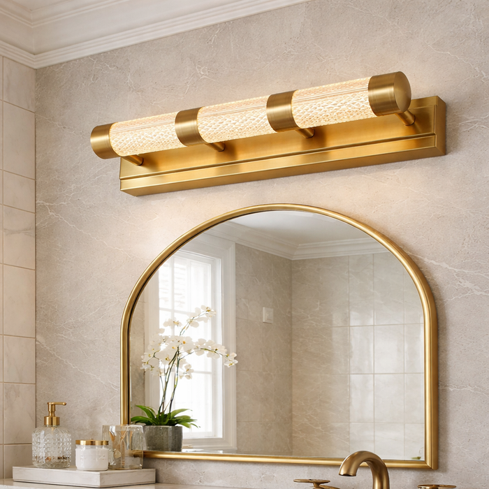 Veyra Triple Crystal Wall Sconce