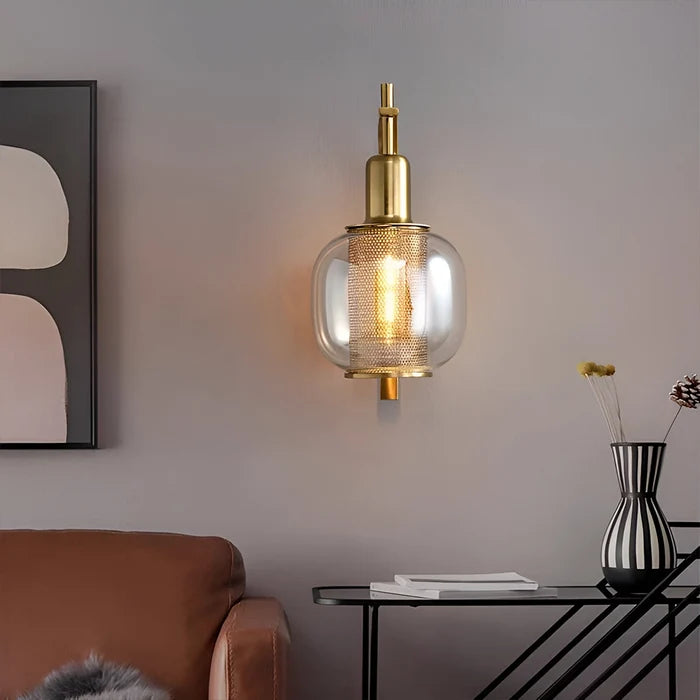 Vintage Aura Brass Wall Light