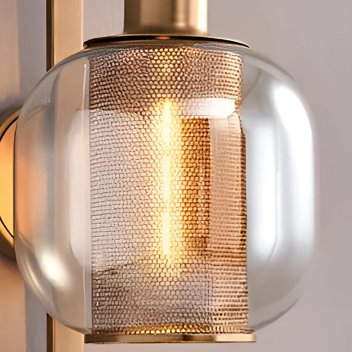 Vintage Aura Brass Wall Light