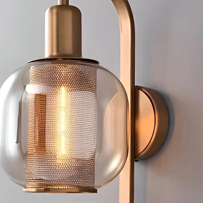 Vintage Aura Brass Wall Light