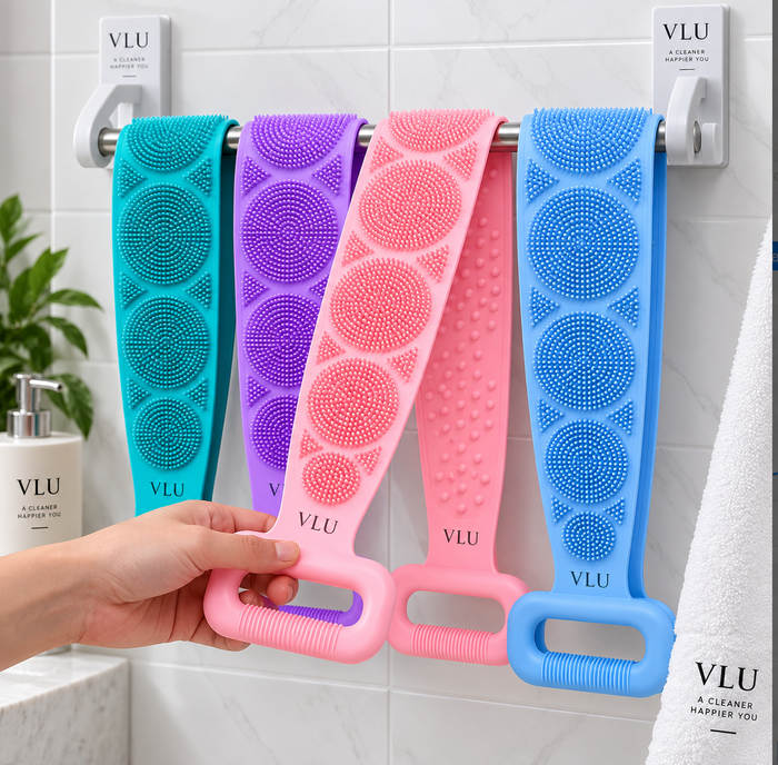 VLU™ Double-Sided Silicone Back Scrubber