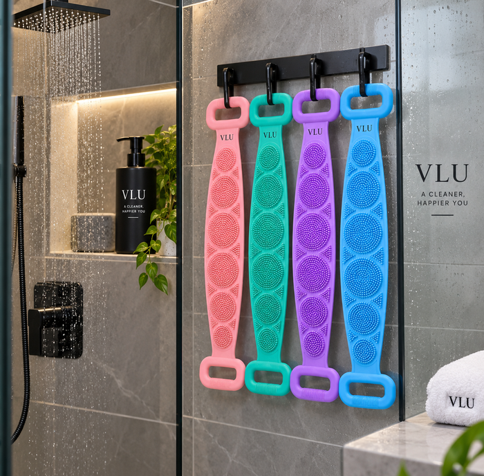 VLU™ Double-Sided Silicone Back Scrubber