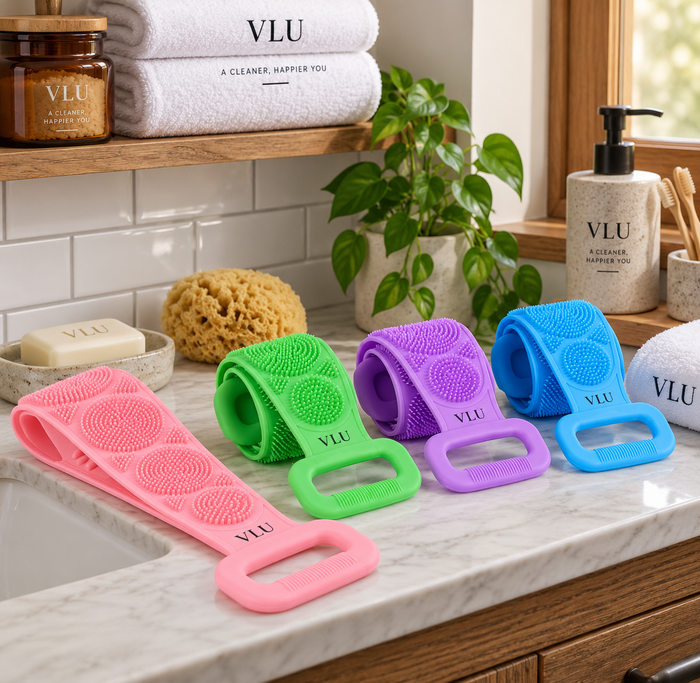 VLU™ Double-Sided Silicone Back Scrubber