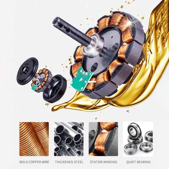 Whimberl Black Ceiling Fan | 40W BLDC Motor | 1320mm | Metal Body