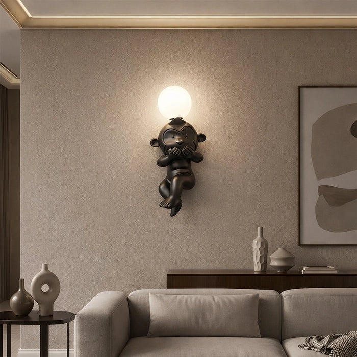 Whispering Monkey Eclipse Wall Lamp