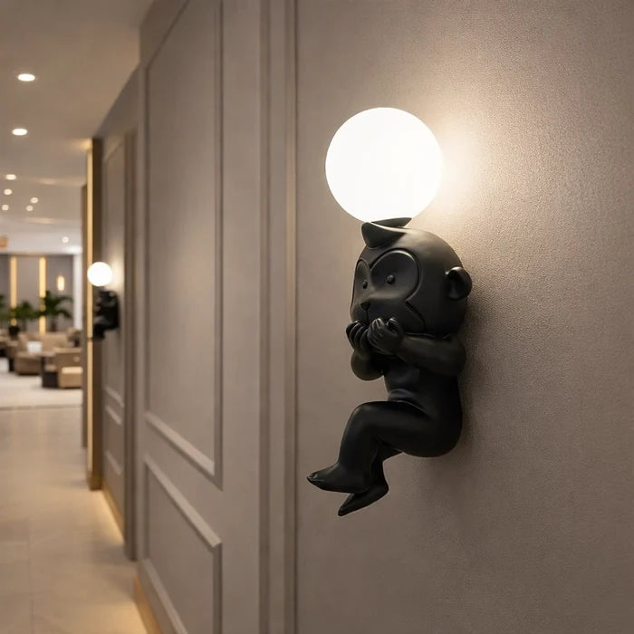 Whispering Monkey Eclipse Wall Lamp