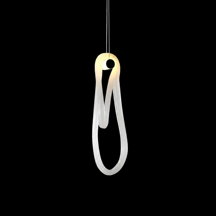 White Flag Glass Pendant Lamp