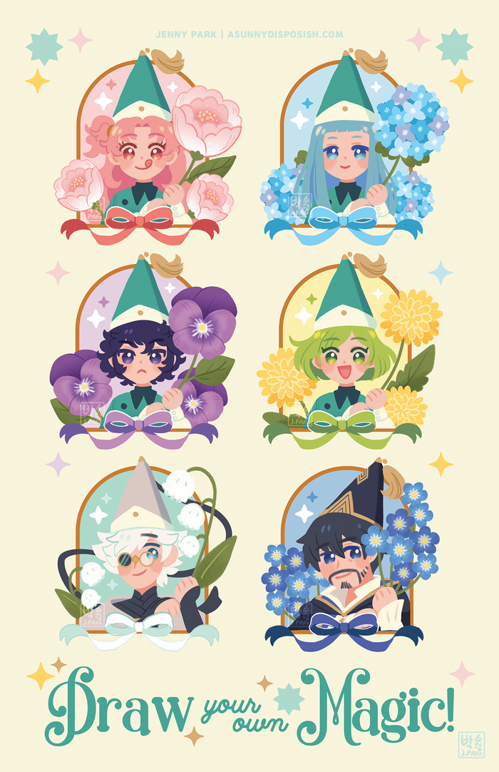 Witch Hat Draw Your Own Magic Print