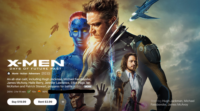 X-Men: Days of Future Past HD Digital Code (2014 Theatrical) (Redeems in Movies Anywhere; HDX Vudu Fandango & HD iTunes Apple TV Transfer From Movies Anywhere)