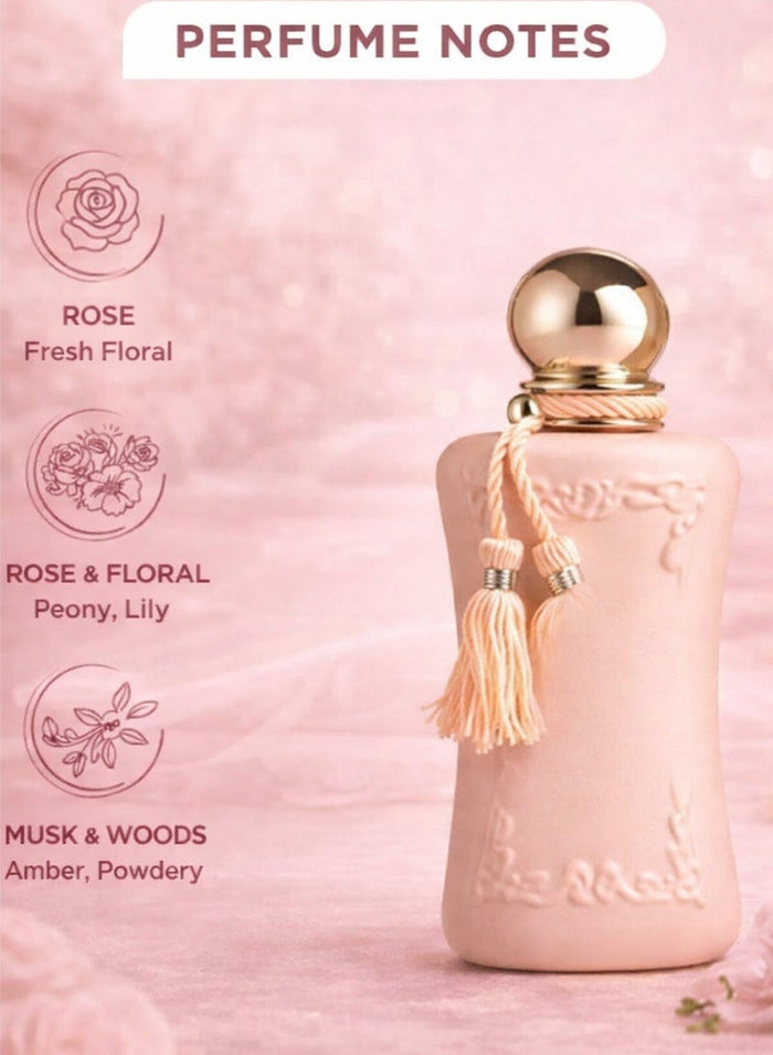YOUMAR Rose Perfume for Women 25ml | Fresh Floral Eau de Toilette with Soft Musky Touch | Youmar Collection Rose Rash No. 0010