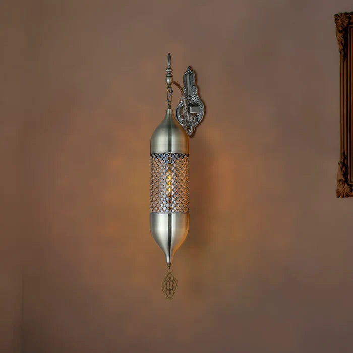 Zayra Antique Brass Wall Lantern