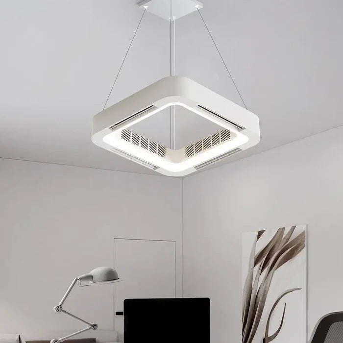 ZenBreeze Halo Bladeless Hanging Ceiling Fan with LED