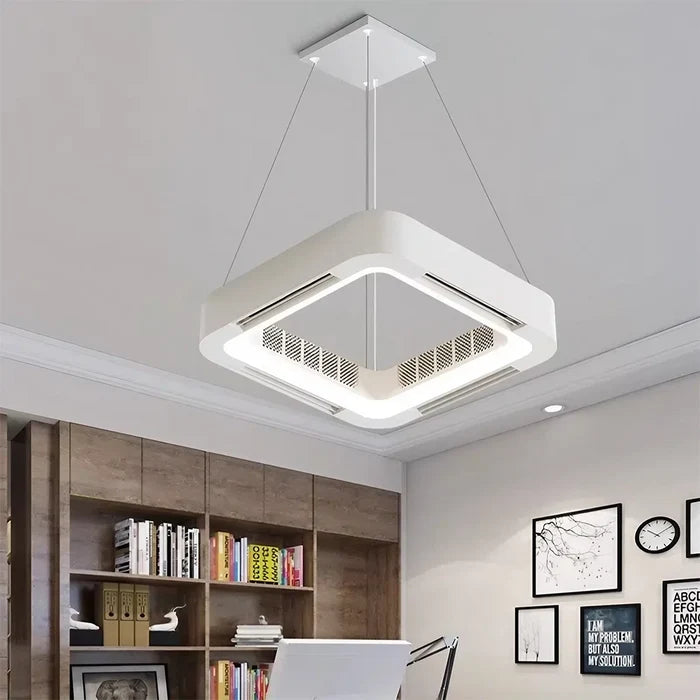 ZenBreeze Halo Bladeless Hanging Ceiling Fan with LED