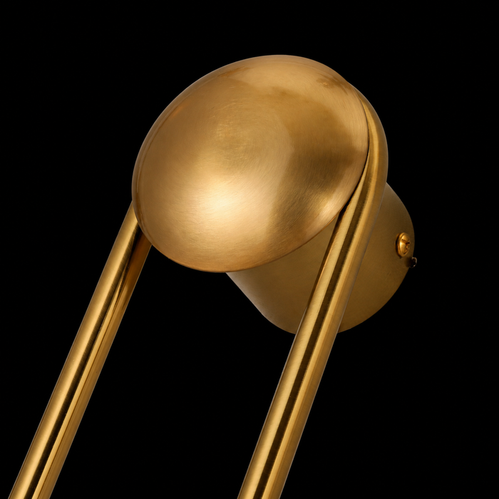 Zenith Echo Modern Gold Wall Lamp with Dual Discs