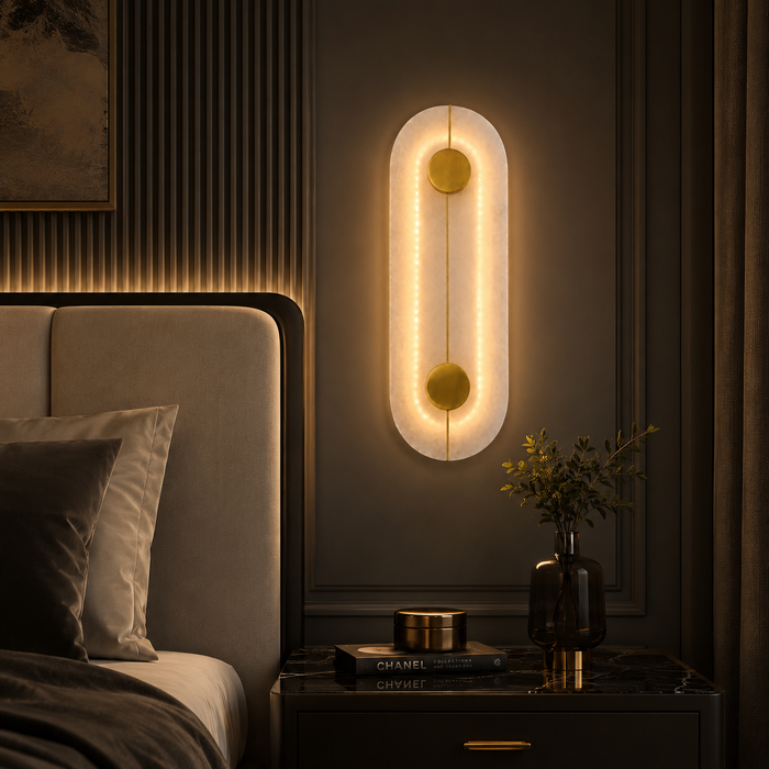 Zenith Glow Ambient Marble LED Wall Light